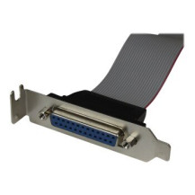 StarTech.com Adattatore cavo collettore porta parallela 40 cm basso profilo con staffa – DB25 (F) a IDC26 - DB-25 25 pin D-Sub -