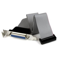 StarTech.com Adattatore cavo collettore porta parallela 40 cm basso profilo con staffa – DB25 (F) a IDC26 - DB-25 25 pin D-Sub -