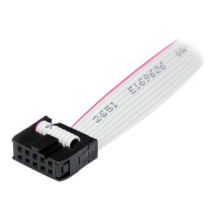 StarTech.com Staffa porta seriale DB9 16″ a 2 porte a header a 10 pin - 2 x DB-9 - 2 x IDC - Argento - Bianco