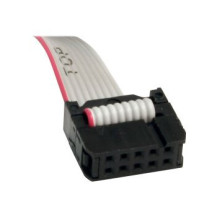 StarTech.com Cavo per montaggio a pannello seriale maschio 9 pin a collettore scheda madre 10 pin da 40 cm ca. - Grigio - 0,4064