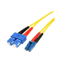 StarTech.com 4m Cavo Ottico Fibra - Single-Mode Duplex 9/125 - LSZH - LC/SC - OS1 - Cavo LC-SC a fibra (SMFIBLCSC4)