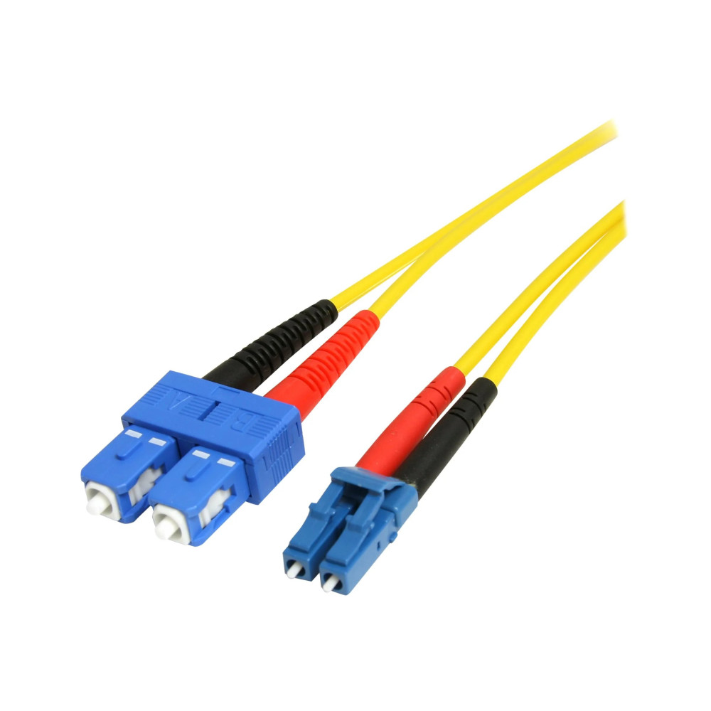 StarTech.com 4m Cavo Ottico Fibra - Single-Mode Duplex 9/125 - LSZH - LC/SC - OS1 - Cavo LC-SC a fibra (SMFIBLCSC4)