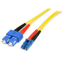 StarTech.com 4m Cavo Ottico Fibra - Single-Mode Duplex 9/125 - LSZH - LC/SC - OS1 - Cavo LC-SC a fibra (SMFIBLCSC4)