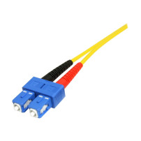 StarTech.com 4m Cavo Ottico Fibra - Single-Mode Duplex 9/125 - LSZH - LC/SC - OS1 - Cavo LC-SC a fibra (SMFIBLCSC4)