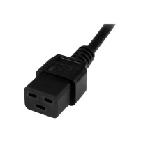 StarTech.com 2 m Cavo elettrico per computer, 16AWG, Schuko EU su C19, 16A 250V, cavo di sostituzione AC, cavo elettrico per sta
