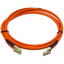 StarTech.com 2m Cavo Fiberoptico - Multimode Duplex 50/125 - LSZH - LC/LC - OM2 - Cavo di patch fibra LC a LC (50FIBLCLC2)