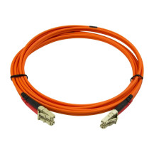 StarTech.com 2m Cavo Fiberoptico - Multimode Duplex 50/125 - LSZH - LC/LC - OM2 - Cavo di patch fibra LC a LC (50FIBLCLC2)