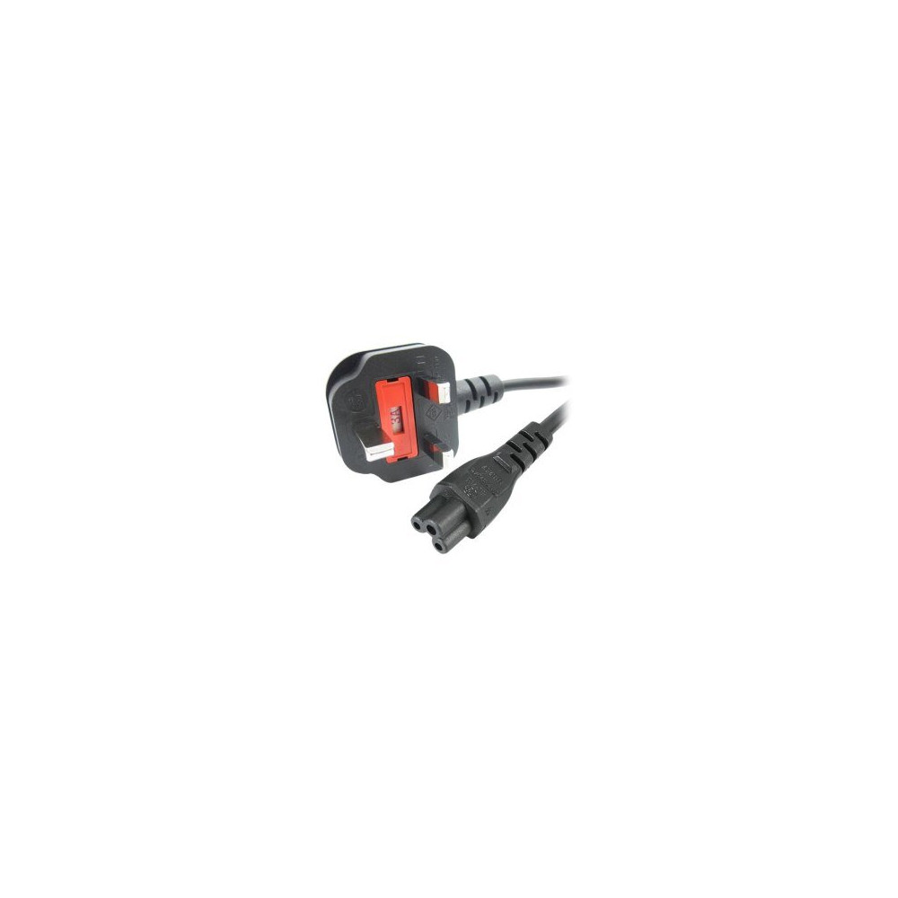 StarTech.com Cavo di alimentazione standard BS-1363 a IEC320 C5 - Cavo di Rete a trifoglio BS-1363 a IEC320 c5 da 1m - 1 m - BS