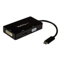 StarTech.com Adattatore Multiporta USB-C - Scheda Grafica Esterna 3 in 1 USB Tipo-C a HDMI, DVI o VGA