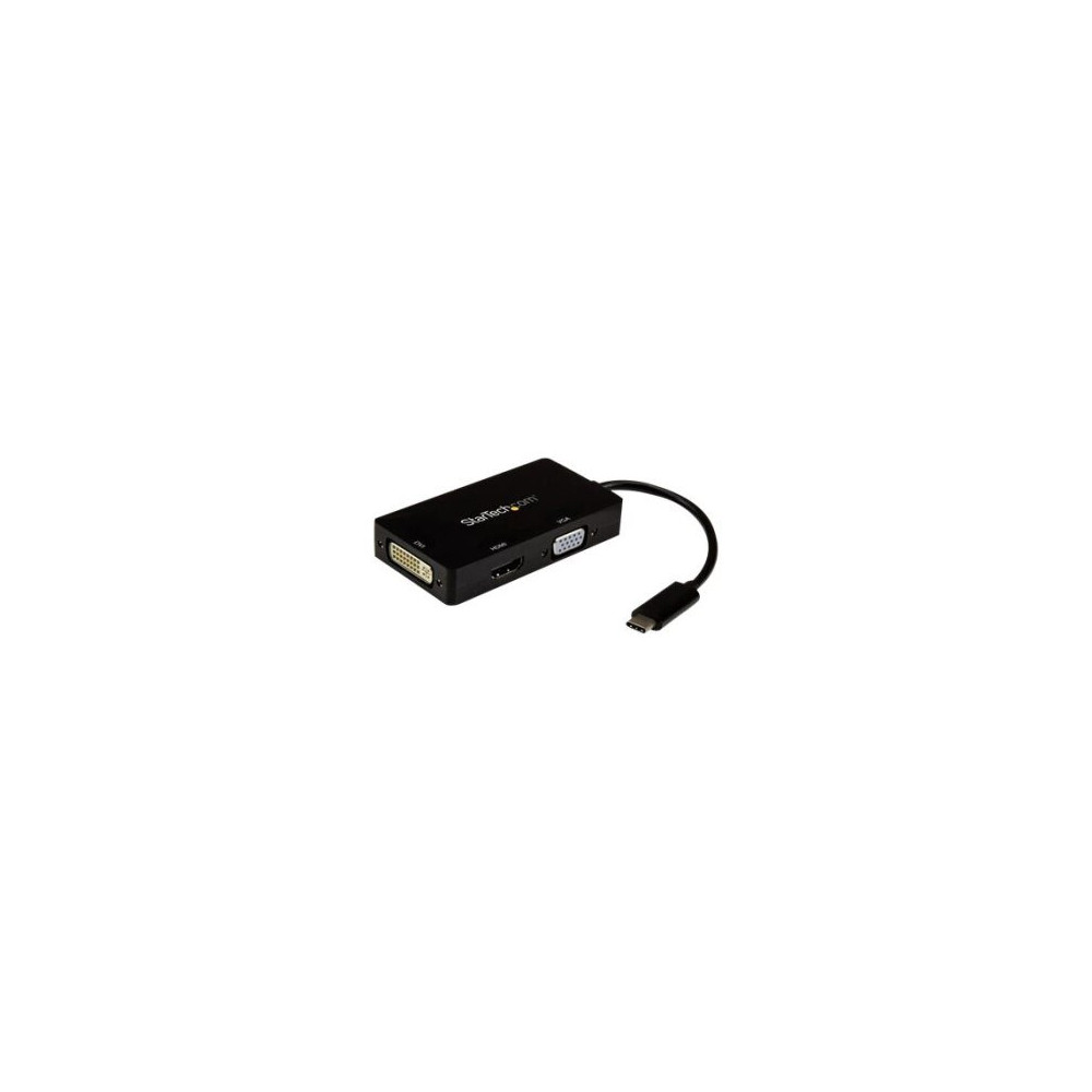 StarTech.com Adattatore Multiporta USB-C - Scheda Grafica Esterna 3 in 1 USB Tipo-C a HDMI, DVI o VGA