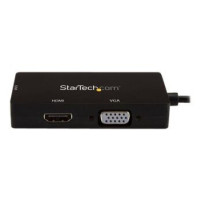 StarTech.com Adattatore Multiporta USB-C - Scheda Grafica Esterna 3 in 1 USB Tipo-C a HDMI, DVI o VGA
