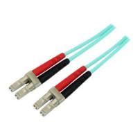 StarTech.com Cavo in Fibra Ottica Multimodale Duplex OM4 LC/LC - 100 Gb - 50/125 - LSZH - Turchese da 3m - 3 m - OM4 - LC - LC -