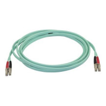 StarTech.com Cavo in Fibra Ottica Multimodale Duplex OM4 LC/LC - 100 Gb - 50/125 - LSZH - Turchese da 3m - 3 m - OM4 - LC - LC -
