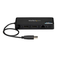 StarTech.com Mini Docking Station USB a Doppio DisplayPort per portatili - Dual 4K 60Hz - GbE - USB 3.0 - Cablato - USB 3.2 Gen