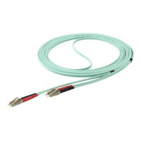 StarTech.com Cavo in Fibra Ottica Multimodale Duplex OM4 LC/LC - 100 Gb - 50/125 - LSZH - Turchese da 5m - 5 m - OM4 - LC - LC -