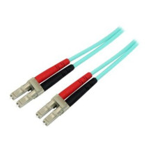 StarTech.com Cavo in Fibra Ottica Multimodale Duplex OM4 LC/LC - 100 Gb - 50/125 - LSZH - Turchese da 5m - 5 m - OM4 - LC - LC -