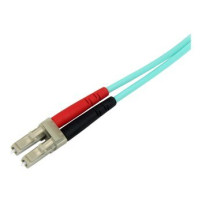 StarTech.com Cavo in Fibra Ottica Multimodale Duplex OM4 LC/LC - 100 Gb - 50/125 - LSZH - Turchese da 5m - 5 m - OM4 - LC - LC -
