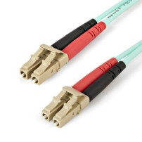 StarTech.com Cavo in Fibra Ottica Multimodale Duplex OM4 LC/LC - 100 Gb - 50/125 - LSZH - Turchese da 5m - 5 m - OM4 - LC - LC -