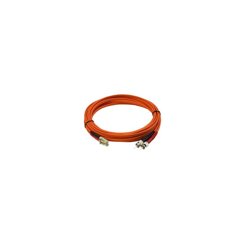StarTech.com Cavo patch duplex in fibra multimodale 50/125 5 m LC - ST - 5 m - OM2 - LC - ST - Maschio/Maschio - Rosso