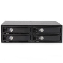 StarTech.com Backplane mobile per rack hot-swap 5,25″ a 4 alloggiamenti HDD SATA/SAS da 2,5″ - 6 Gbps