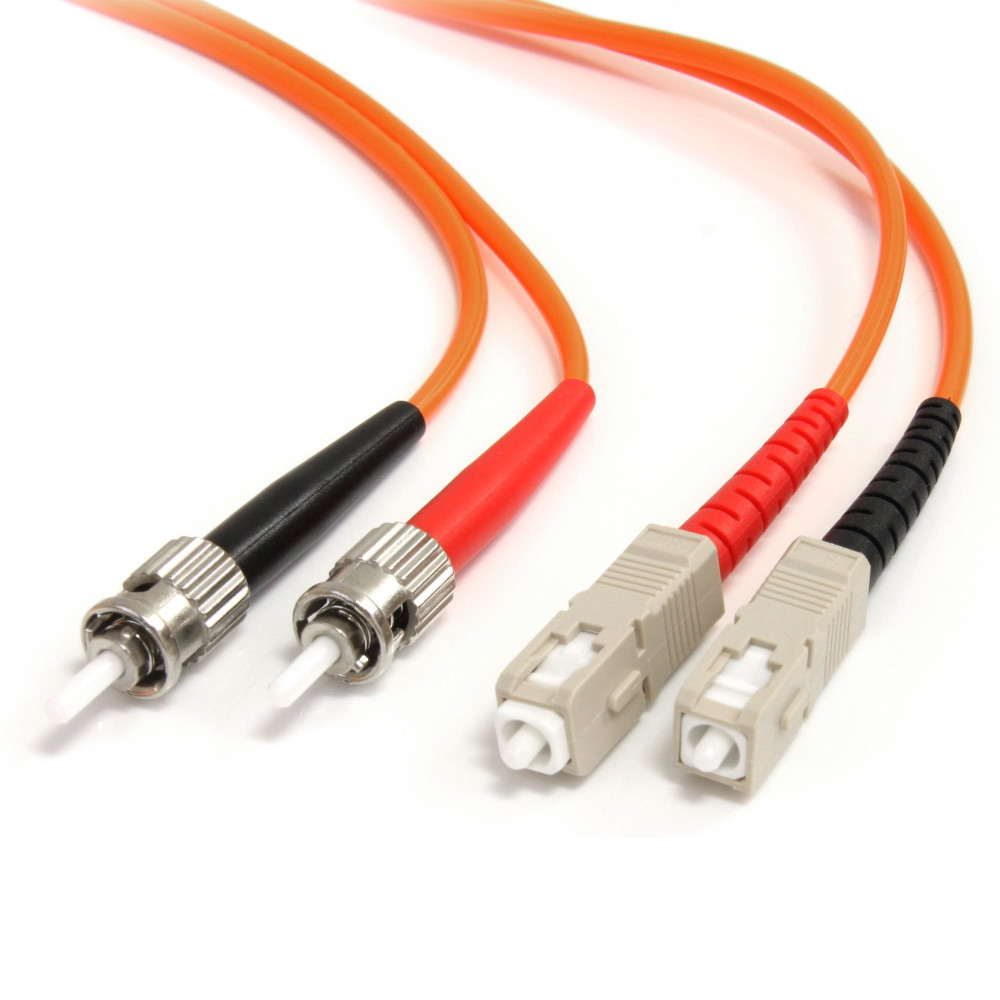 StarTech.com 2m Cavo Fiberoptico - Modalit├á Multimoda Duplex 62,5/125 - LSZH - ST/SC - OM1 - Cavo di patch fibbra ottica da ST 
