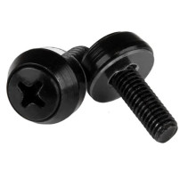 StarTech.com Startech M5 x 12mm - viti di montaggio - Pacco da 50 pezzi - Nero - M5 viti per rack server - Kit di viti - Nero (c