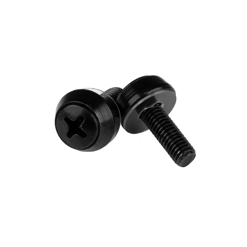 StarTech.com Startech M5 x 12mm - viti di montaggio - Pacco da 50 pezzi - Nero - M5 viti per rack server - Kit di viti - Nero (c