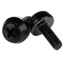 StarTech.com Startech M5 x 12mm - viti di montaggio - Pacco da 50 pezzi - Nero - M5 viti per rack server - Kit di viti - Nero (c