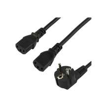 StarTech.com StarTech 2 m Computer Y alimentatore, 18AWG, EU Schuko su 2x C13, 10A 250V, sostituzione alimentatore AC Y splitter
