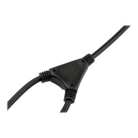 StarTech.com StarTech 2 m Computer Y alimentatore, 18AWG, EU Schuko su 2x C13, 10A 250V, sostituzione alimentatore AC Y splitter