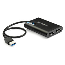 StarTech.com StarTech Adattatore USB 3.0 a Dual DisplayPort, 4K 60Hz, Certificato DisplayLink, Convertitore Video con scheda gra