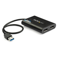 StarTech.com StarTech Adattatore USB 3.0 a Dual DisplayPort, 4K 60Hz, Certificato DisplayLink, Convertitore Video con scheda gra