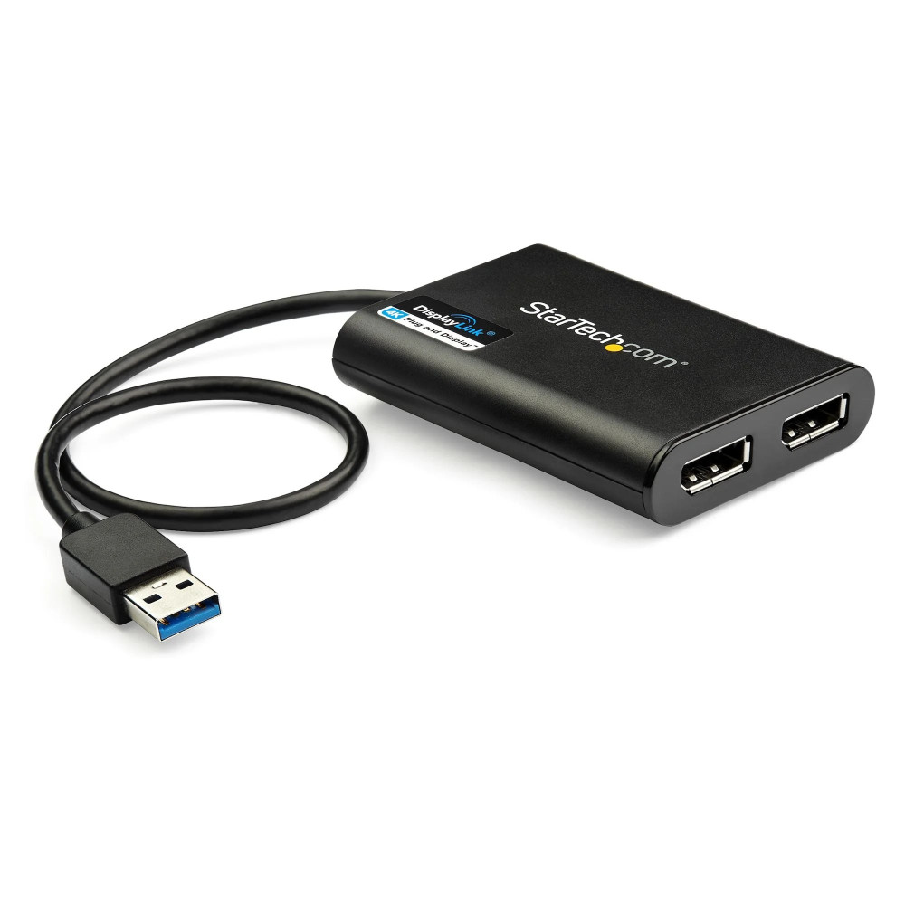 StarTech.com StarTech Adattatore USB 3.0 a Dual DisplayPort, 4K 60Hz, Certificato DisplayLink, Convertitore Video con scheda gra