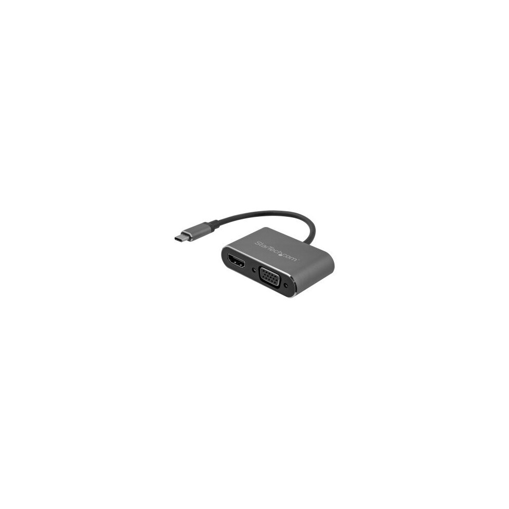 StarTech.com Adattatore USB-C a VGA + HDMI 2 in 1 - 4K 30Hz - Grigio Siderale