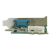 StarTech.com 1 Port Seriale PCI Express RS232 Adattatore Carte - Carta di Controllo Seriale PCIe RS232 - PCIe a Seriale DB9 - 16