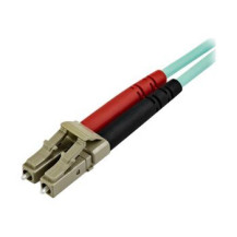 StarTech.com Cavo Fibra Ottica patch Multimodale LC a LC Duplex 50/125 OM4 - 10m - 10 m - LSZH - OM4 - LC - LC - Aqua