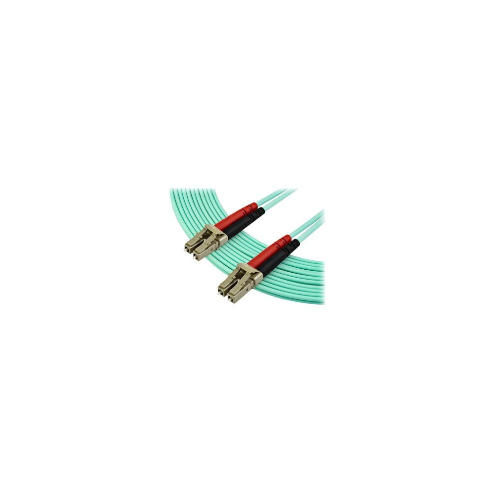 StarTech.com Cavo Fibra Ottica patch Multimodale LC a LC Duplex 50/125 OM3 - 7m - 7 m - LSZH - OM3 - LC - LC - Aqua