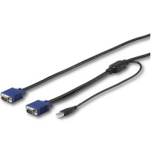 StarTech.com cavo KVM da 3 m per console rackmount StarTech.com - Video- / USB-Cavo - Mini-VGA (M)