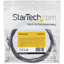 StarTech.com cavo DACSFP10G2M SFP+ (2m, 10 GbE, compatibile con il cavo Dell EMC DAC-SFP-10G-2M, cavo passivo a lunghezza d'onda