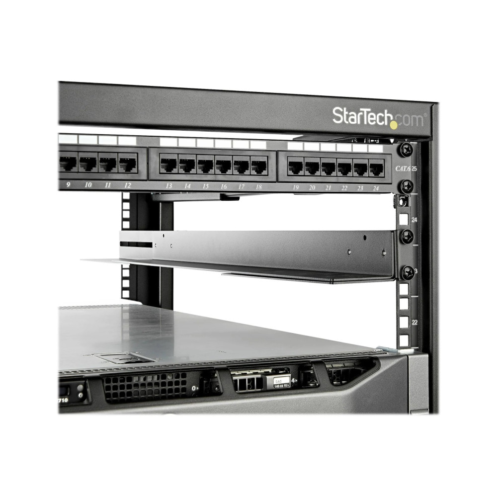 StarTech.com 1 HE Rack da 19 pollici per server - Profondit├á regolabile da 60,9 a 91 cm - Schiene universali per rack a quattro