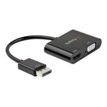 StarTech.com Adattatore DisplayPort a HDMI e VGA - 4K 60Hz - DisplayPort - HDMI + VGA (D-Sub) - Maschio - Femmina - Dritto - Dri