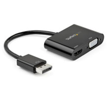 StarTech.com Adattatore DisplayPort a HDMI e VGA - 4K 60Hz - DisplayPort - HDMI + VGA (D-Sub) - Maschio - Femmina - Dritto - Dri