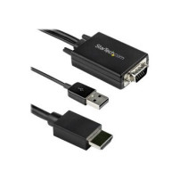 StarTech.com Cavo adattatore convertitore da VGA a HDMI da 2 m - Alimentazione USB - 1080p - 2 m - USB Type-A + VGA (D-Sub) - HD