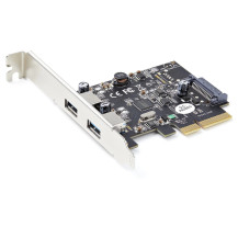 StarTech.com Startech Adattatore USB PCI Express a 2 porte - 10Gbit/s pro Port - USB 3.1/3.2 Gen 2 Typ-A PCI Express 3.0 x2 Host
