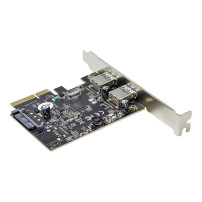 StarTech.com Startech Adattatore USB PCI Express a 2 porte - 10Gbit/s pro Port - USB 3.1/3.2 Gen 2 Typ-A PCI Express 3.0 x2 Host