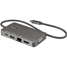 StarTech.com adattatore USB-C Multiport Adapter - USB-C su 4K a 30Hz HDMI o 1080p VGA - Tipo USB-Mini Dock C con pass-through di