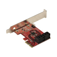 Scheda di controllo SATA StarTech.com PCIe - Carta di espansione SATA 3 a 4 porte/Controllore - 6Gbit/s - Fullo/Low-Profile Filt