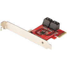 Scheda di controllo SATA StarTech.com PCIe - Carta di espansione SATA 3 a 4 porte/Controllore - 6Gbit/s - Fullo/Low-Profile Filt