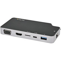 StarTech.com USB-C Multiport Adapter - USB-C a 4K HDMI o VGA con Power Delivery di pass-through da 100W, Hub USB 2-porta a 10Gbi