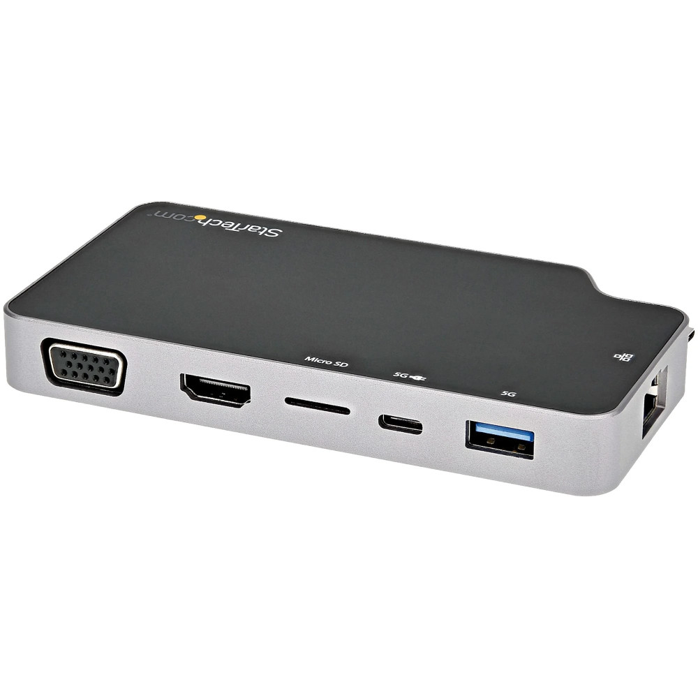 StarTech.com USB-C Multiport Adapter - USB-C a 4K HDMI o VGA con Power Delivery di pass-through da 100W, Hub USB 2-porta a 10Gbi